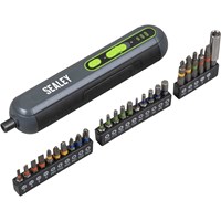 Sealey CP4VSD 4v Cordless Screwdriver and 25 Piece Bit Set