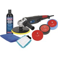 Sealey CPK03 Polisher 180mm and Pro Polishing Accesory Kit
