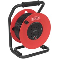 Sealey 4 Socket Heavy Duty Cable Reel 240v