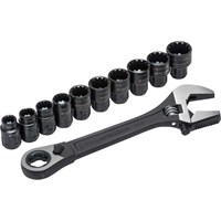 Crescent 11 Piece X6 Pass Thru Adjustable Wrench Set Crescent 11 Piece X6 Pass Thru Adjustable Wrench Set