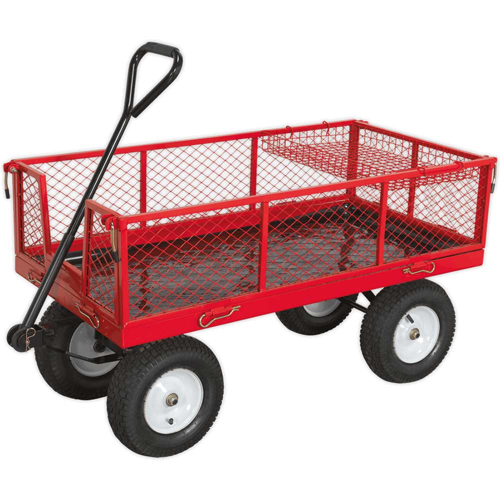 Sealey Pneumatic Tyre Platform Trolley Truck 450Kg