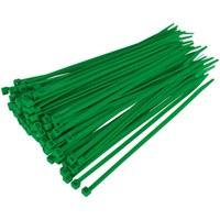 Sealey Cable Ties Green Pack of 100