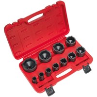 Sealey 11 Piece 1/2" Drive Ball Joint Socket Set Metric Sealey 11 Piece 1/2" Drive Ball Joint Socket Set Metric