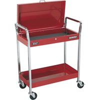 Sealey Heavy Duty 2 Shelf Trolley with Lockable Top Sealey Heavy Duty 2 Shelf Trolley with Lockable Top