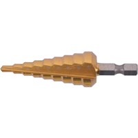 Makita Hex Shank Step Drill Straight Flute TiN Coated