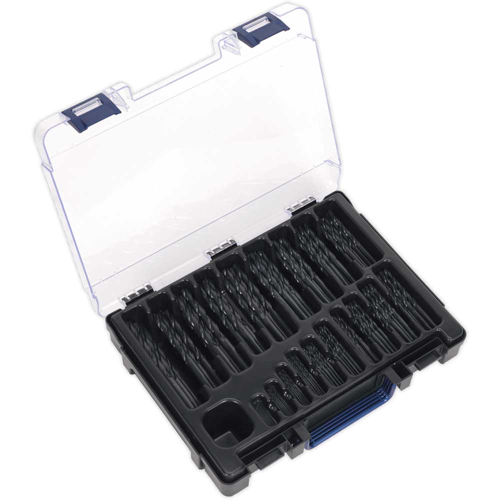 Sealey 170 Piece Assorted Hss Roll Forged Drill Bit Set Size 0.5