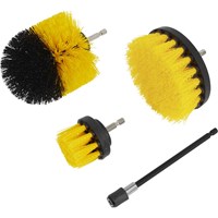 Sealey 4 Piece Hex Shank Drill Scrubbing Brush Set Sealey 4 Piece Hex Shank Drill Scrubbing Brush Set