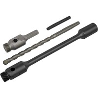 Sealey Hex Shank Diamond Core Drill Adaptor and Extension Set