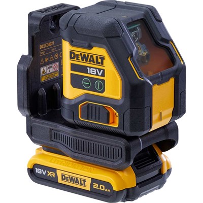 DeWalt DCLE34021 18v XR Cordless Cross Line Self Levelling Green Laser Level