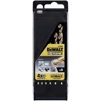 DeWalt 6 Piece HSS E Cobalt Drill Bit Set DeWalt 6 Piece HSS E Cobalt Drill Bit Set