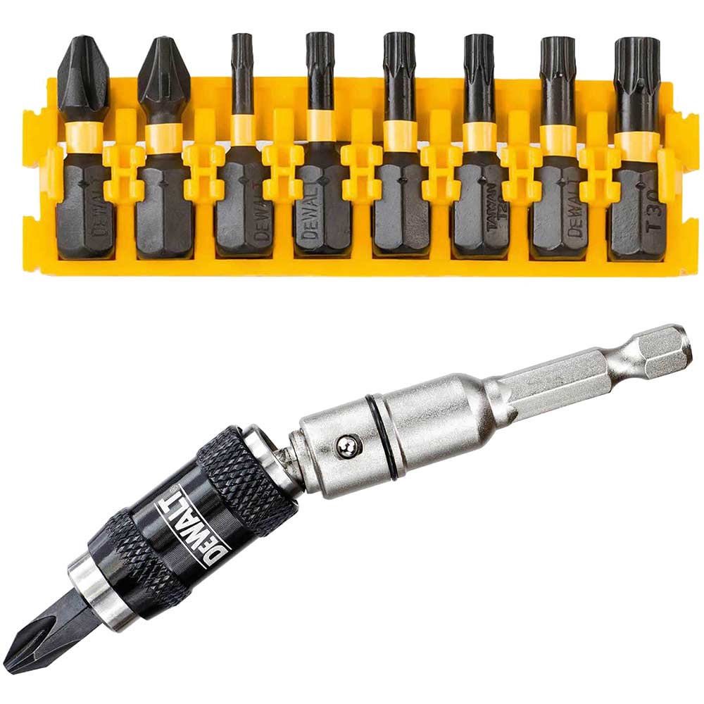 DeWalt 10 Piece Impact Screwdriver Angled Bit Holder Set | Screwdriver ...