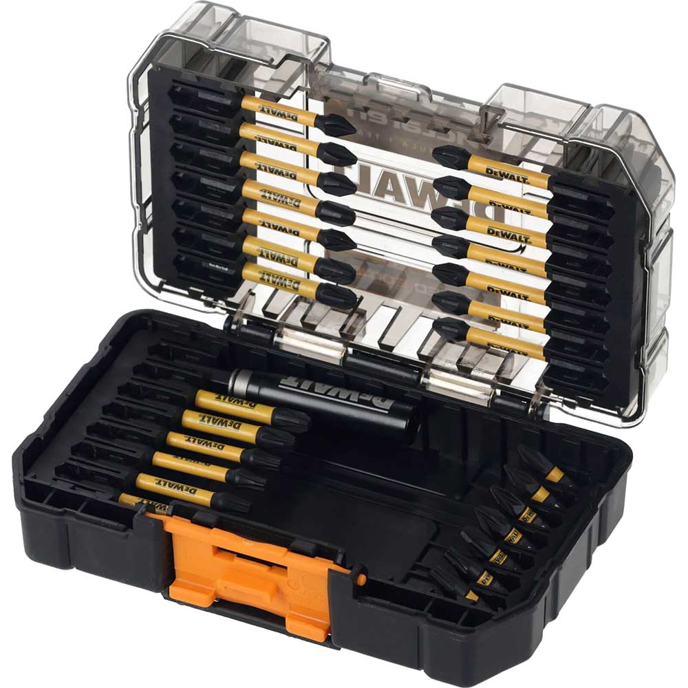 DEWALT Screwdriver Bit Set and Drill Bit Set, 100-Piece Master Set, For All Your Jobsite Needs (DWA2FTS100),Black/Grey/Yellow Screwdriving and Drillin
