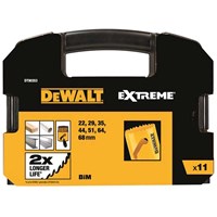 DeWalt 11 Piece BIM Extreme General Purpose Holesaw Set DeWalt 11 Piece BIM Extreme General Purpose Holesaw Set