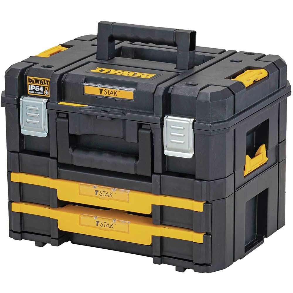 DeWalt TSTAK V2 Stackable Combo Tool Box Tool Boxes