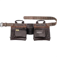 DeWalt Pro 11 Pocket Leather Tool Belt Set DeWalt Pro 11 Pocket Leather Tool Belt Set