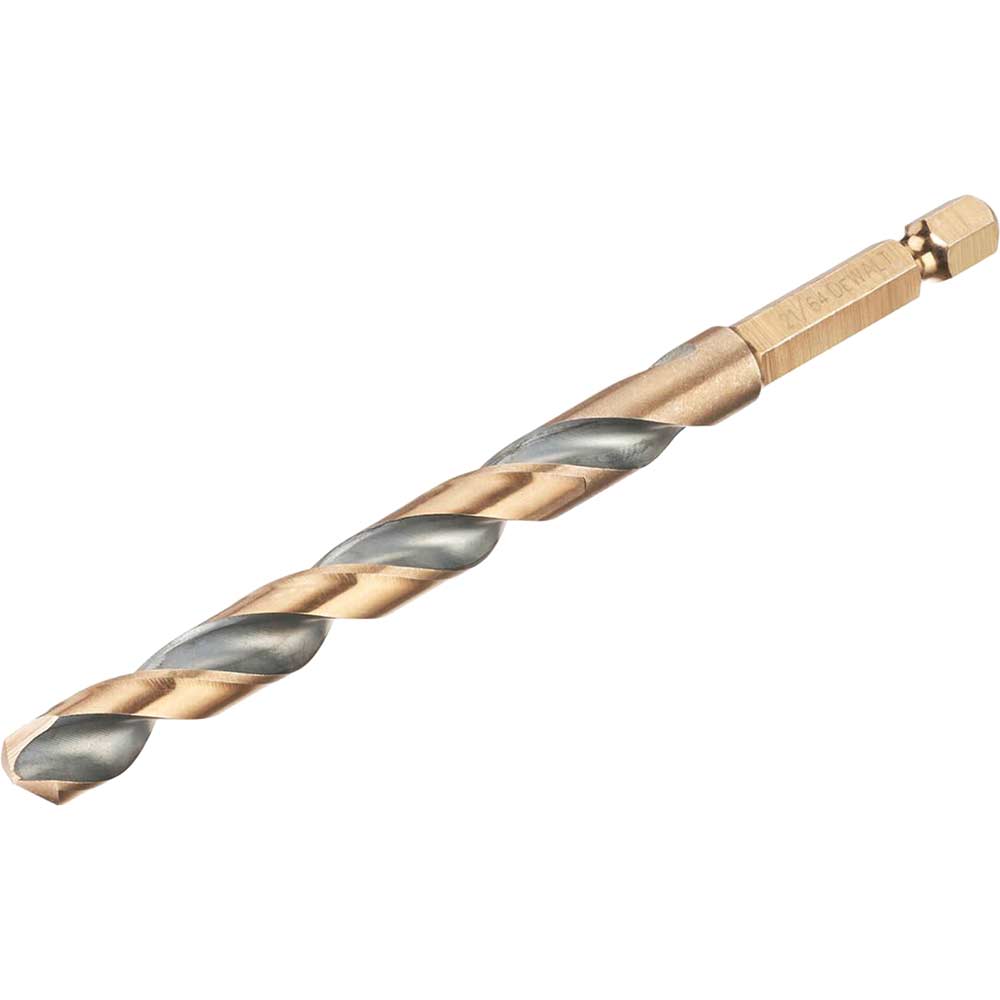 Dewalt Black/Gold And Hex Impact Hss Drill Bit Size 1