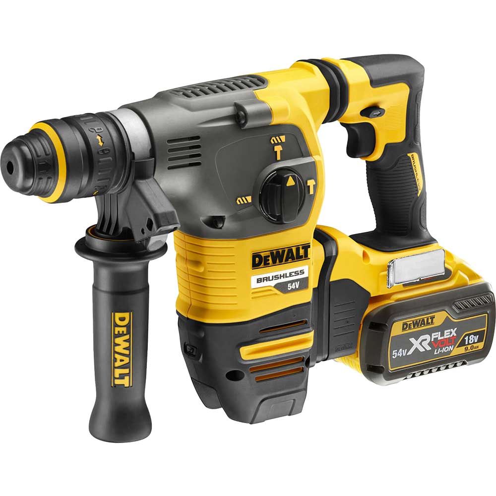 DeWalt DCH334 54v XR Cordless Brushless FLEXVOLT SDS Hammer Drill | SDS ...
