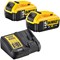 DeWalt 18v XR Cordless Twin Li-ion Battery and Charger Pack 5ah 