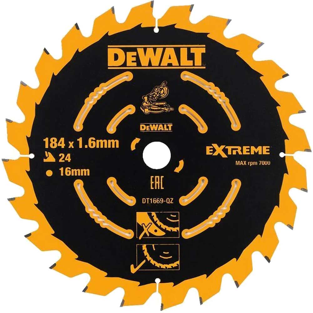 Dewalt Extreme Cordless Circular Saw Blades Size 24