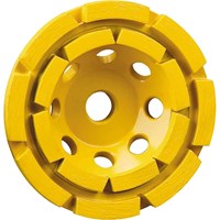 DeWalt 125mm Double Row Diamond Cup Grinding Disc  DeWalt 125mm Double Row Diamond Cup Grinding Disc