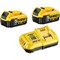 DeWalt 18v XR Cordless Twin Li-ion Battery and Fast Charger Pack 5ah 