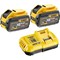 DeWalt 54v XR Cordless FLEXVOLT Twin Li-ion Battery and Fast Charger Pack 9ah  DeWalt 54v XR Cordless FLEXVOLT Twin Li-ion Battery and Fast Charger Pack 9ah