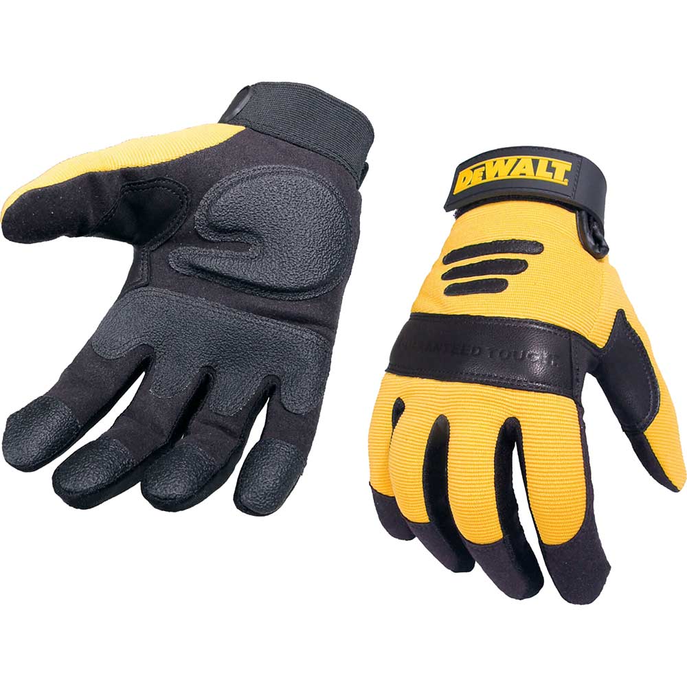DeWalt Performance 2 Synthetic Padded Leather Gloves - Size L Size: Large