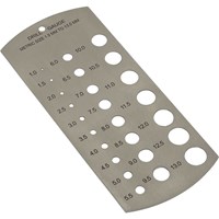 Sealey Drill Bit Size Gauge Metric