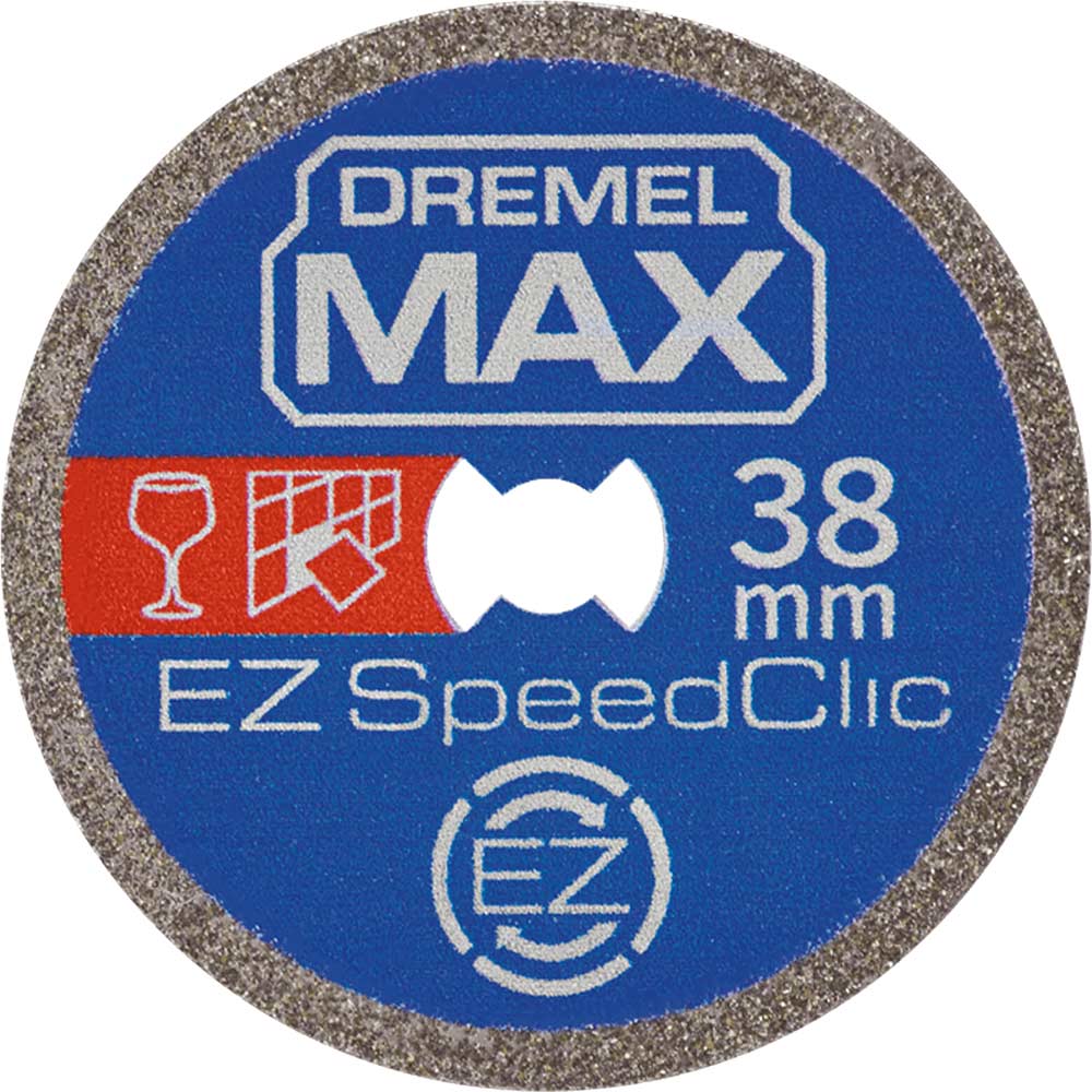 Dremel Max Sc545dm Ez Speedclic Diamond Cutting Wheel 38Mm Pack Of Size 1