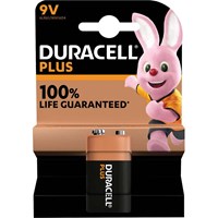 Duracell 9v Plus Power 100% Batteries