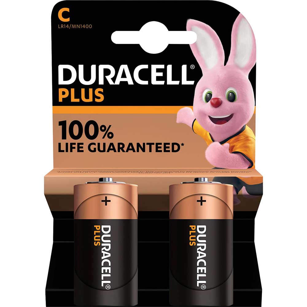 Duracell C Cell Plus Power 100% Batteries