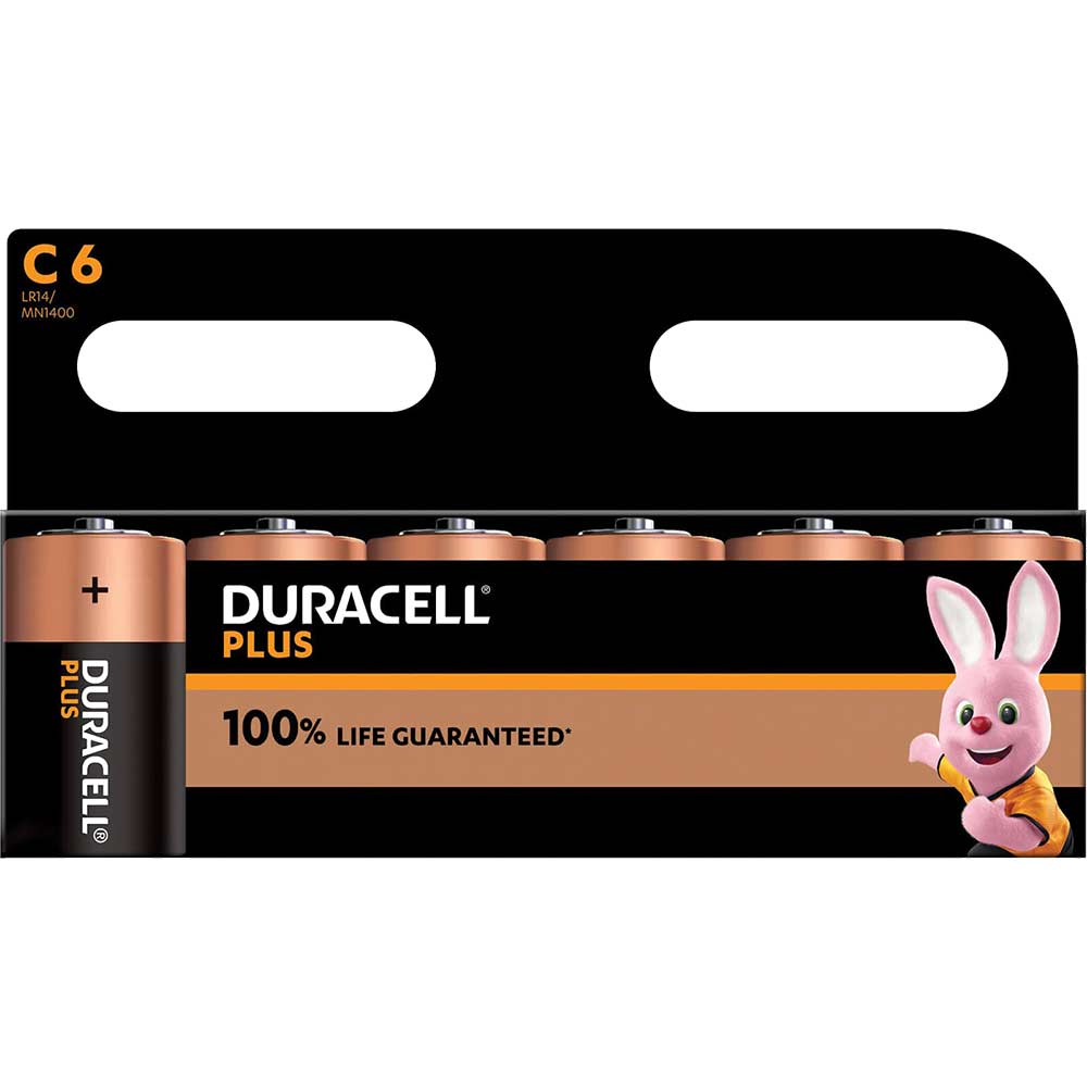 Duracell C Cell Plus Power 100% Batteries