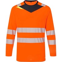 Portwest DX4 Hi Vis Long Sleeve T Shirt Portwest DX4 Hi Vis Long Sleeve T Shirt