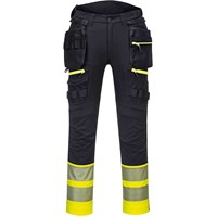 Portwest DX4 Hi Vis Detachable Holster Pocket Class 1 Trousers Portwest DX4 Hi Vis Detachable Holster Pocket Class 1 Trousers