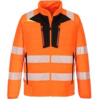 Portwest DX4 Hi Vis Hybrid Baffle Jacket Portwest DX4 Hi Vis Hybrid Baffle Jacket
