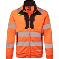 Portwest DX4 Hi Vis Funnel Neck Zipped Sweatshirt Portwest DX4 Hi Vis Funnel Neck Zipped Sweatshirt