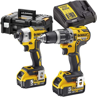 DeWalt DCK266P2T 18v XR Cordless Brushless Combi Drill and Impact Driver TSTAK Kit