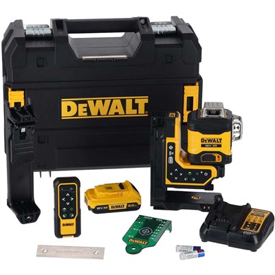 DeWalt DCLE34035 18v Cordless 360 Remote Control Green Laser Line Kit