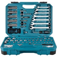 Makita 120 Piece Socket and Spanner Maintenance Tool Set Makita 120 Piece Socket and Spanner Maintenance Tool Set