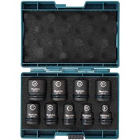 Makita 9 Piece 1/2" Drive Hexagon Impact Socket Set