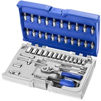 Expert by Facom 42 Piece 1/4" Drive Hex Socket and Socket Bit Set Metric Expert by Facom 42 Piece 1/4" Drive Hex Socket and Socket Bit Set Metric