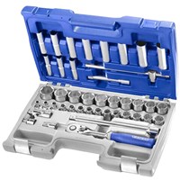 Expert by Facom 42 Piece 1/2" Drive Hex and Deep Hex Socket Set Metric Expert by Facom 42 Piece 1/2" Drive Hex and Deep Hex Socket Set Metric