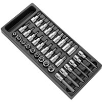 Expert by Facom 33 Piece 1/2" Drive Socket Bit Set in Module Tray