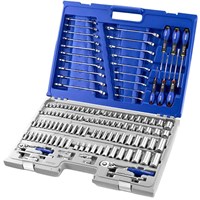Expert by Facom 126 Piece Combination Drive Socket and Spanner Set Metric and Imperial Expert by Facom 126 Piece Combination Drive Socket and Spanner Set Metric and Imperial