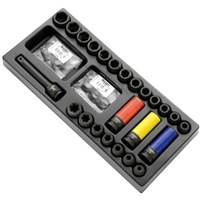 Expert by Facom 24 Piece 1/2" Drive Hex and Torx Impact Socket Set Metric in Module Tray Expert by Facom 24 Piece 1/2" Drive Hex and Torx Impact Socket Set Metric in Module Tray