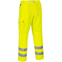 Portwest E046 Mens Class 1 Hi Vis Combat Trousers Portwest E046 Mens Class 1 Hi Vis Combat Trousers
