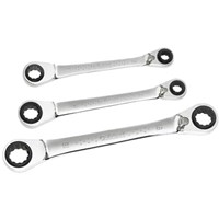 Expert by Facom 3 Piece Ratchet Ring Spanner Set Expert by Facom 3 Piece Ratchet Ring Spanner Set