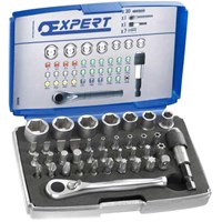 Expert by Facom 39 Piece 1/4" Drive Hex Socket and Screwdriver Bit Set Metric Expert by Facom 39 Piece 1/4" Drive Hex Socket and Screwdriver Bit Set Metric