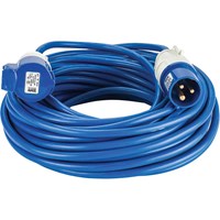 Defender Extension Lead 16 amp 2.5mm Blue Cable 240v