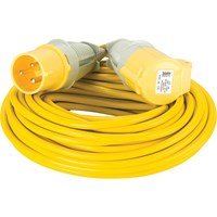 Defender Extension Lead 32 amp 2.5mm Yellow Cable 110v Defender Extension Lead 32 amp 2.5mm Yellow Cable 110v